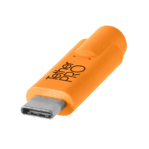 テザーツールズ CUC33R15-ORG テザープロ USBケーブル USB-C to 3.0 Micro-B Right Angle 4.6m オレンジ