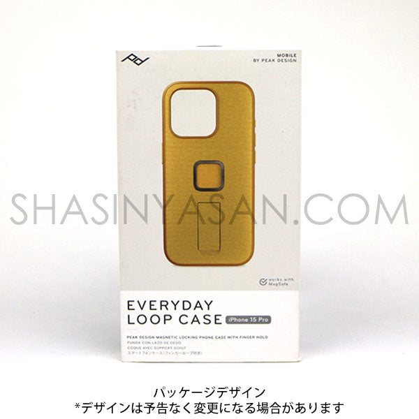 《在庫限り》 ピークデザイン M-LC-BK-SN-2 エブリデイループケース iPhone15Pro用 V2 サン