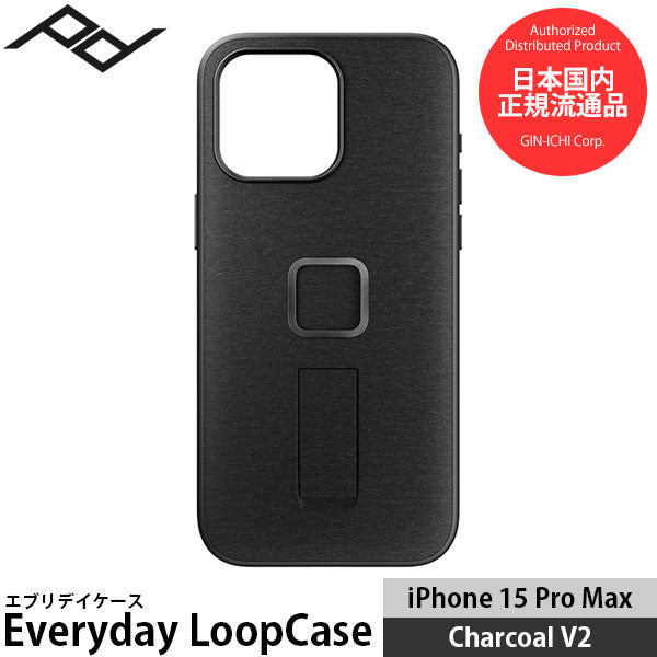 ピークデザイン M-LC-BL-CH-2 エブリデイループケース iPhone15ProMax用 V2 チャコール