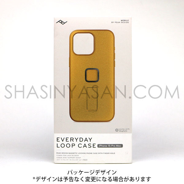 《在庫限り》 ピークデザイン M-LC-BL-SN-2 エブリデイループケース iPhone15ProMax用 V2 サン