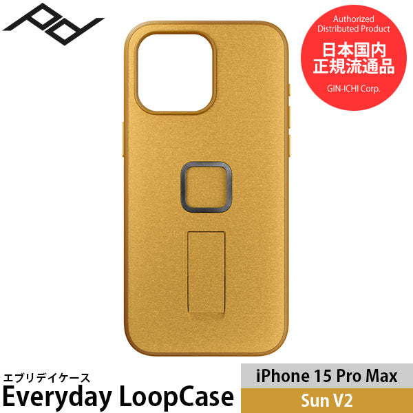 《在庫限り》ピークデザイン M-LC-BL-SN-2 エブリデイループケース iPhone15ProMax用 V2 サン