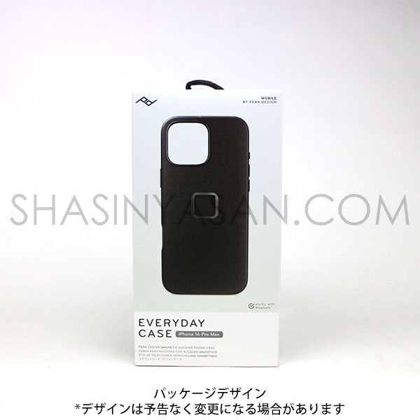 ピークデザイン M-MC-BV-CH-1 エブリデイケース iPhone16ProMax用 チャコール / ナイロンキャンバス