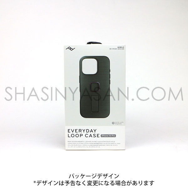 ピークデザイン M-LC-BU-SG-1 エブリデイループケース iPhone16Pro用 セージ / ナイロンキャンバス