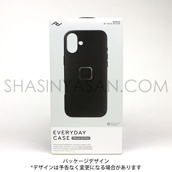 ピークデザイン M-MC-BT-CH-1 エブリデイケース iPhone16Plus用 チャコール / ナイロンキャンバス