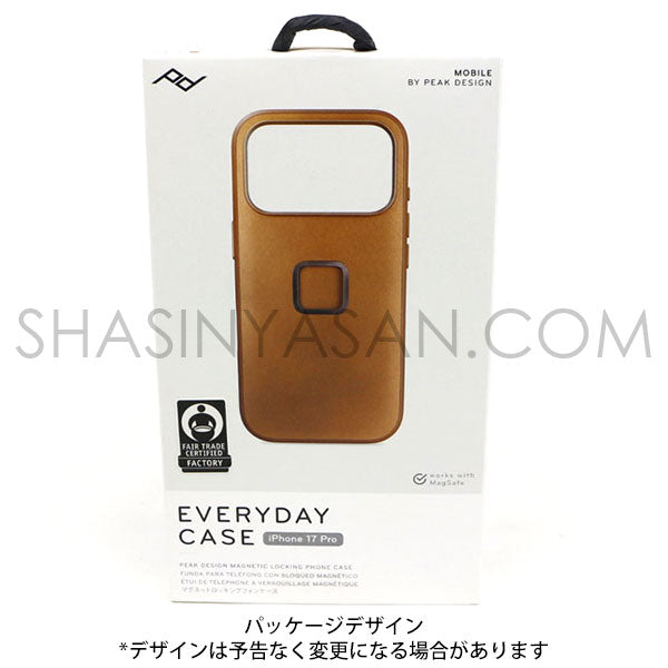 ピークデザイン M-MC-CF-BR-1 エブリデイケース iPhone17Pro専用 タン / クラリーノ