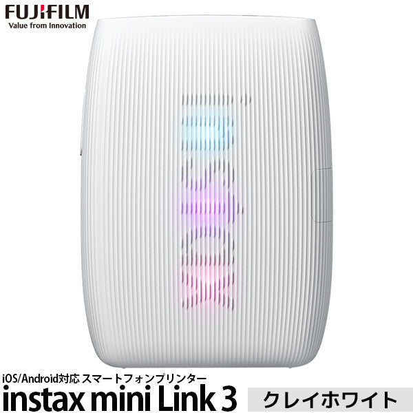フジフイルム チェキ instax mini Link 3 スマホプリンター クレイホワイト