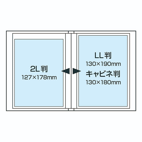 ナカバヤシ アカ-E3P2L-40-P イージーストッカー3 2L判 1段 40枚 ピンク
