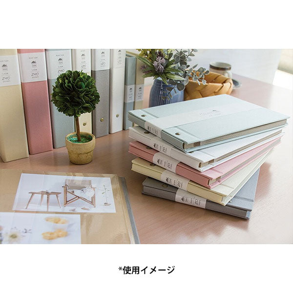 ナカバヤシ A-HR2LP-301-Y ハルマー ポケットアルバム 2L判 40枚 イエロー