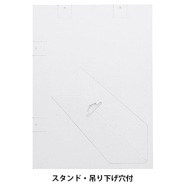 ナカバヤシ VPS-4PW-W Vカットペーパースタンド 差込式 W四ツ切サイズ ホワイト