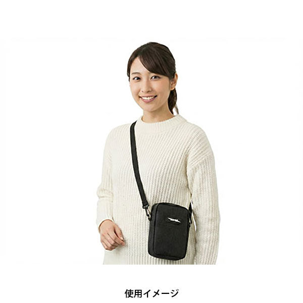 ユーエヌ UNX-8687 撥水タイプ ショルダーポーチ JNR ロゴマーク付き