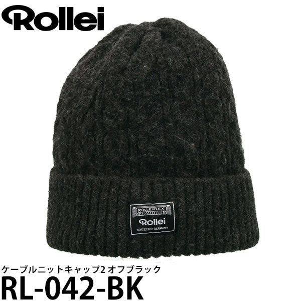 ローライ RL-042-BK ケーブルニットキャップ2 ブラック