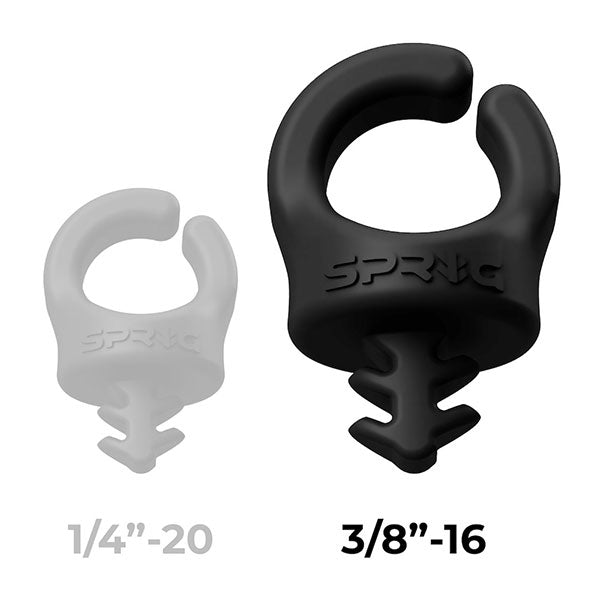 スプリッグ Sprig S3PK-1438-BK ケーブルホルダー 1/4インチネジ穴用2個+3/8インチネジ穴用1個入 ブラック