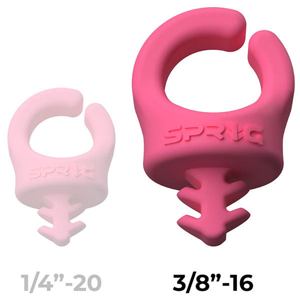 スプリッグ Sprig S3PK-1438-PK ケーブルホルダー 1/4インチネジ穴用2個+3/8インチネジ穴用1個入 ピンク