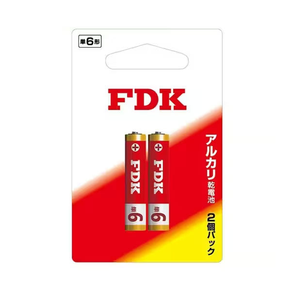 富士通 FDK LR8D425F(2B) アルカリ乾電池 単6形 1.5V 2個パック
