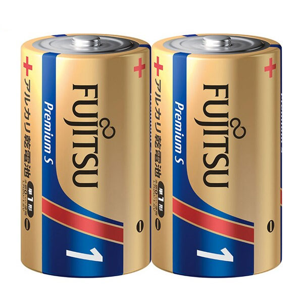 富士通 FDK LR20PS(2S) アルカリ乾電池 単1形 1.5V プレミアムSタイプ 2個パック