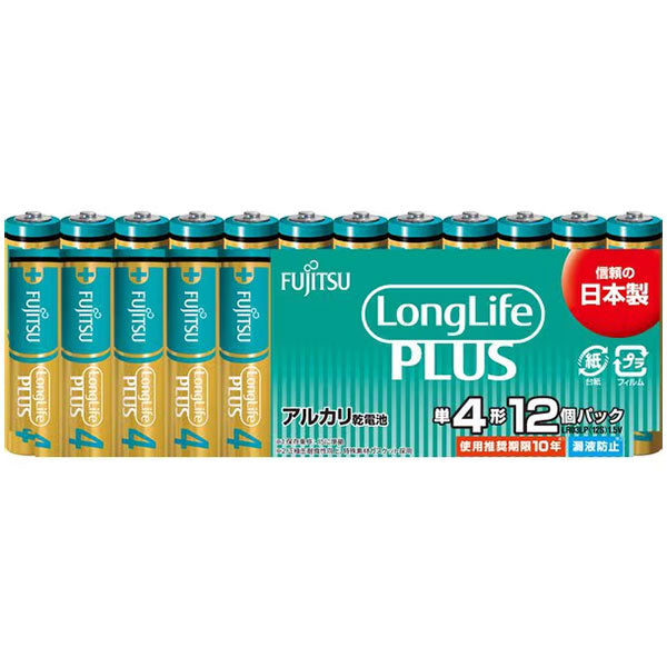 富士通 FDK LR03LP(12S) アルカリ乾電池 単4形 1.5V ロングライフプラスタイプ 12個パック
