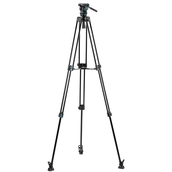 Fotopro DV-5A ビデオ三脚 3段 ビデオ雲台付き