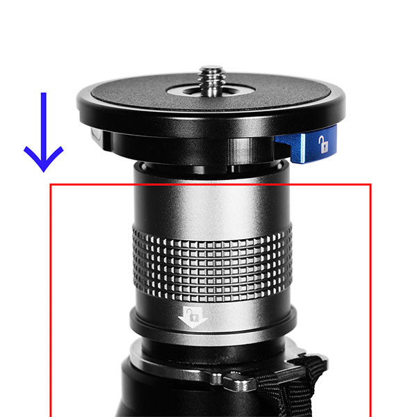 SIRUI P-QC クイックリリース式ベースマウントヘッド 自立型一脚用