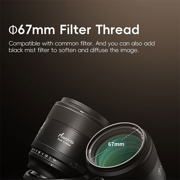 SIRUI AU85-L-JP 85mm F1.4 Full Frame オートフォーカスポートレートレンズ Leica Lマウント用 ブラック