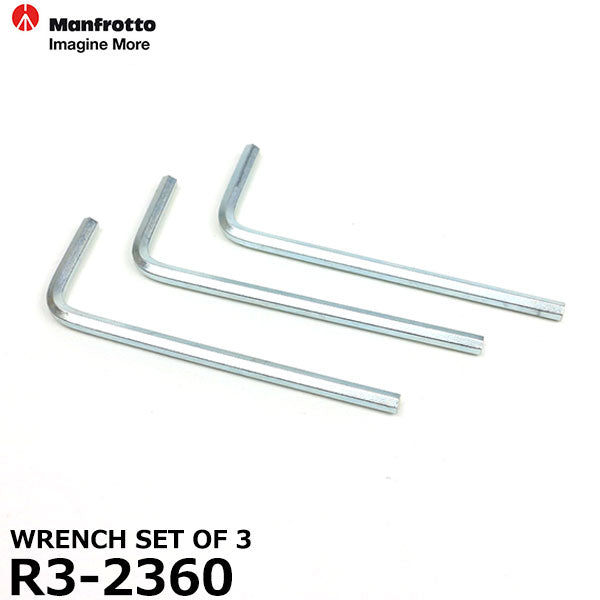マンフロット スペアパーツ R3.2360 WRENCH SET OF 3 ※欠品:ご注文後、約3~4ヶ月かかります