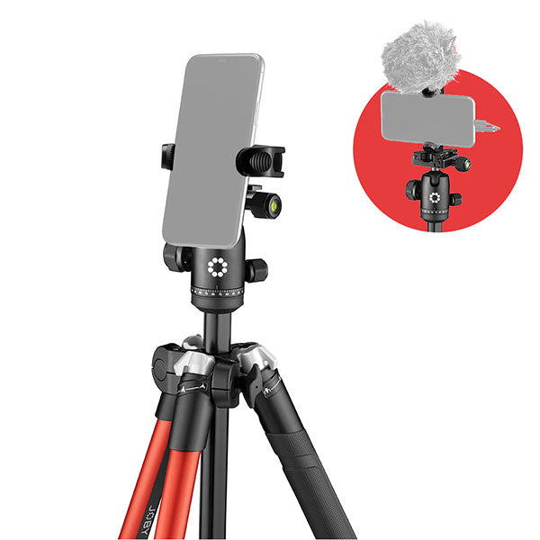JOBY JB01678-BWW RangePod Smart トラベル三脚 スマートフォンアダプター付 レッド
