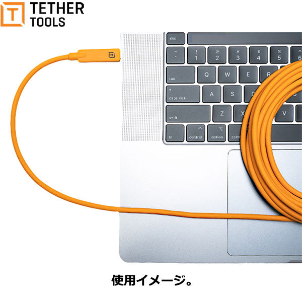 《在庫限り》 テザーツールズ CUC15RT-ORG テザープロ USB-C to USB-Cライトアングル