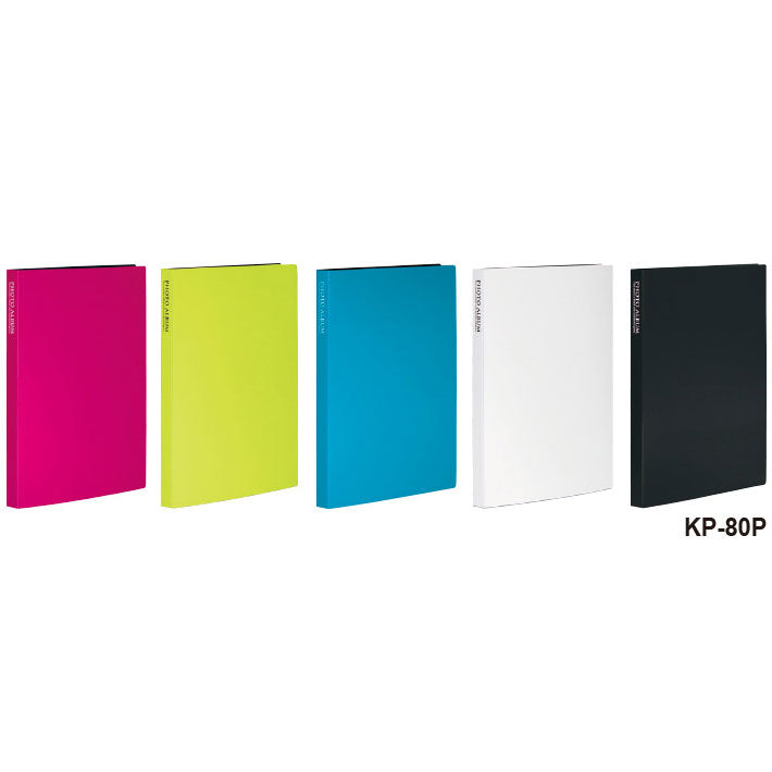 セキセイ KP-80P-70 フォトアルバム 高透明 ハガキサイズ80枚収納 ホワイト