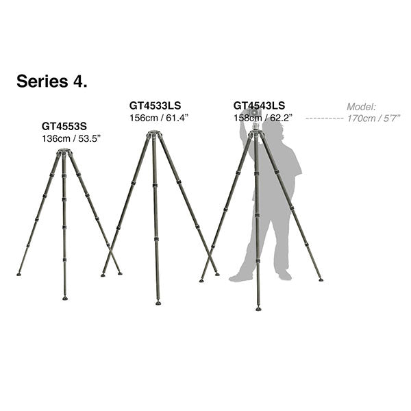 《2年延長保証付》 GITZO GT4533LS システマティック三脚4型3段ロング