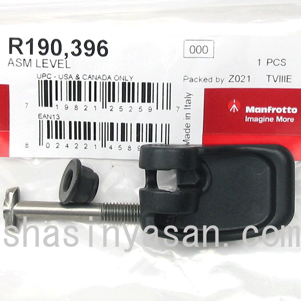 マンフロット スペアパーツ R190.396 ASS LEVEL ※欠品:ご注文後、約3ヶ月かかります