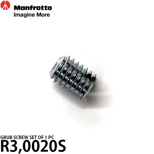 マンフロット スペアパーツ R3.0020S GRUB SCREW SET OF 1 PC※欠品:ご注文より、約3ヶ月かかります