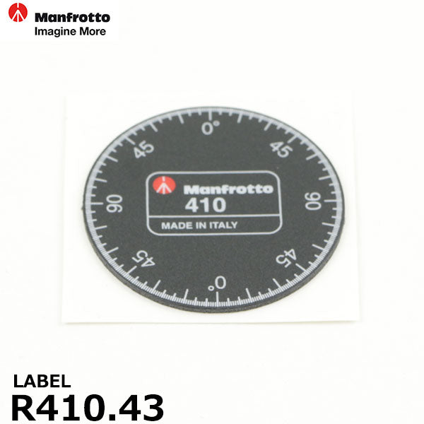 マンフロット スペアパーツ R410.43 LABEL ※欠品:ご注文より、約3ヶ月かかります