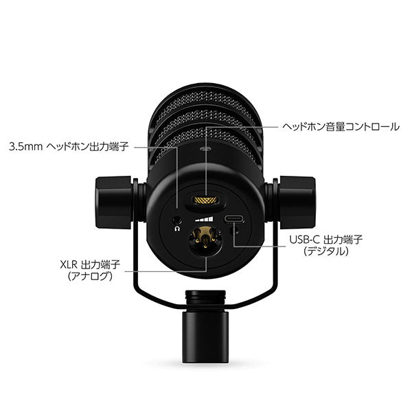 RODE PODMICUSB XLR＆USB-C接続 ダイナミックマイク ポッドマイクUSB