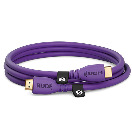 RODE HDMICABLE1.5M-PU HDMIケーブル 4K60p/18Gbps HDMI2.0対応 1.5m パープル