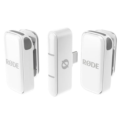 RODE Wireless Micro ワイヤレスマイクロ iPhone/Android対応 超小型ワイヤレスマイク USB-C接続 WIMICROCW ホワイト