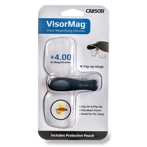 エツミ カーソン CARSON-VM-12 2倍 帽子用クリップオン +4.00度ディオプター 拡大鏡 ルーペ