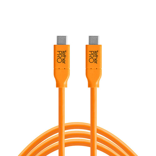 テザーツールズ CUC15-ORG テザープロ USBケーブル USB-C to USB-C 4.6m オレンジ