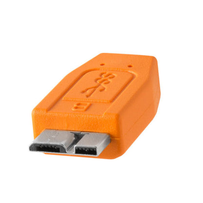 テザーツールズ CUC3315-ORG テザープロ USBケーブル USB-C to 3.0 Micro-B 4.6m オレンジ