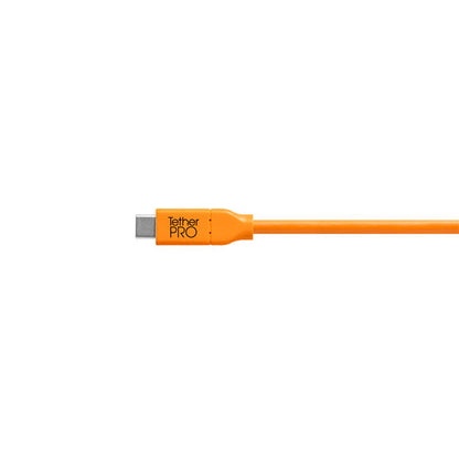 テザーツールズ CUC2415-ORG テザープロ USBケーブル USB-C to 2.0 Mini-B 5-Pin 4.6m オレンジ