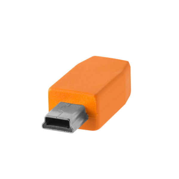 テザーツールズ CUC2415-ORG テザープロ USBケーブル USB-C to 2.0 Mini-B 5-Pin 4.6m オレンジ