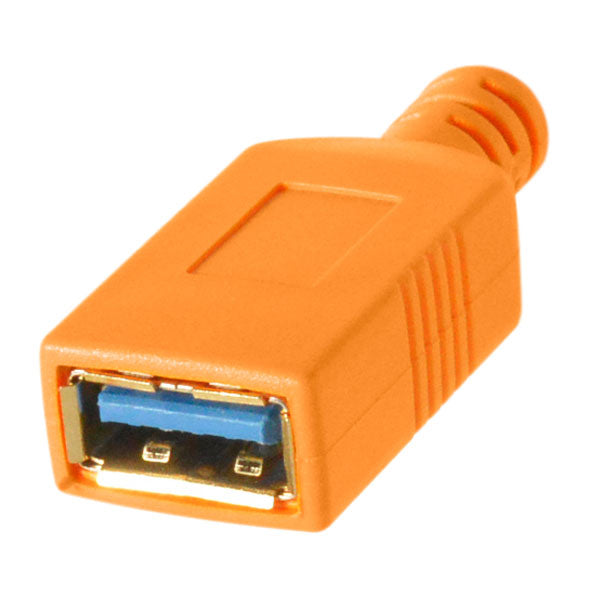 テザーツールズ CUCA415-ORG テザープロ USBケーブル USB-C to USB-A Female Adapter 4.6m オレンジ