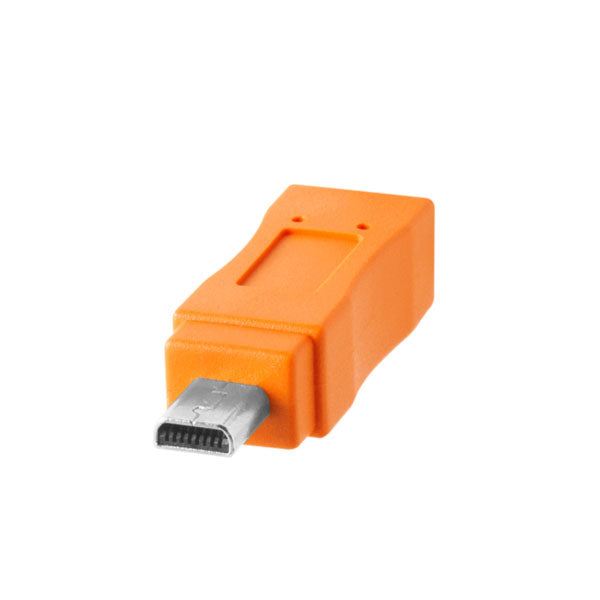 テザーツールズ CUC2615-ORG テザープロ USBケーブル USB-C to 2.0 Mini-B 8-Pin 4.6m オレンジ