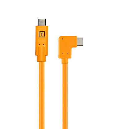 テザーツールズ CUCRTC1-ORG テザープロ USBケーブル Type-C 片側L字 USB-C to USB-C 50cm オレンジ