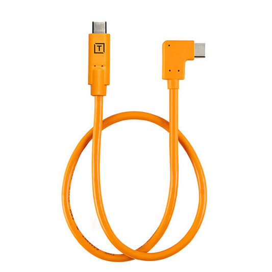 テザーツールズ CUCRTC1-ORG テザープロ USBケーブル Type-C 片側L字 USB-C to USB-C 50cm オレンジ