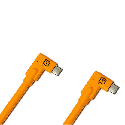 テザーツールズ CUC15RT2RT-ORG テザープロ USBケーブル Type-C 両側L字 USB-C to USB-C 4.6m オレンジ