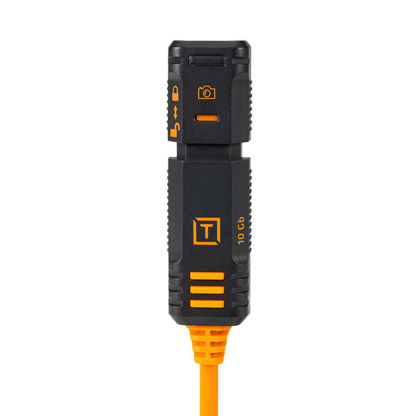 テザーツールズ TBP3G2-ORG テザープロ オプティマ 10G USB-Cロッキングエクステンションケーブル 4.8m オレンジ ※ご注文後、約1.5ヶ月かかります