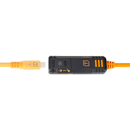 テザーツールズ TBP3G2-ORG テザープロ オプティマ 10G USB-Cロッキングエクステンションケーブル 4.8m オレンジ ※ご注文後、約1.5ヶ月かかります
