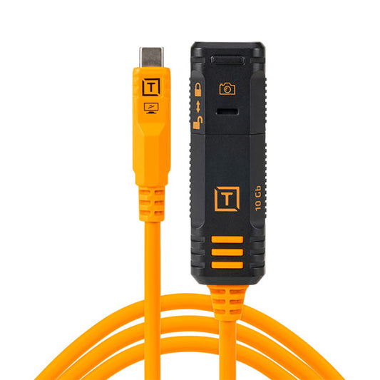テザーツールズ TBP3G2-ORG テザープロ オプティマ 10G USB-Cロッキングエクステンションケーブル 4.8m オレンジ ※欠品：ご注文後、1.5ヶ月かかります