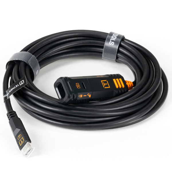 テザーツールズ TBP3G2-BLK テザープロ オプティマ 10G USB-Cロッキングエクステンションケーブル 4.8m ブラック