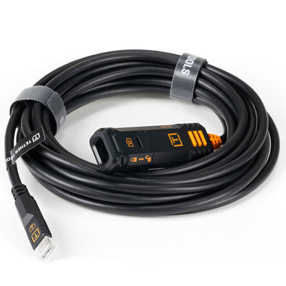 テザーツールズ TBP3G2-BLK テザープロ オプティマ 10G USB-Cロッキングエクステンションケーブル 4.8m ブラック