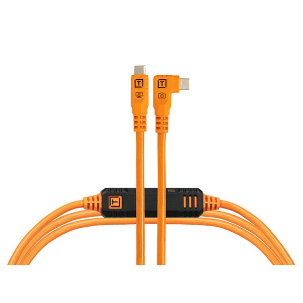 テザーツールズ CUC06RTG2B-ORG テザープロ オプティマ 10G USB-Cケーブル ライトアングル 1.8m オレンジ ※欠品：ご注文後、約1.5ヶ月かかます